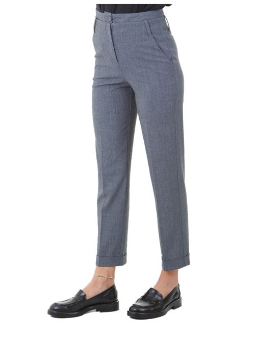 Pantalone slim fit alto in vita Manila Grace MANILA GRACE | P304PU-MA601